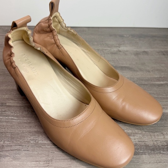 Everlane Day Heel Pecan Stacked Womens size 6.5  $178 - Picture 6 of 11